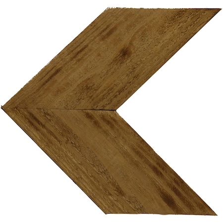Ekena Millwork 14 3/4"W x 14"H x 3/4"D Vintage Farmhouse 5 1/2" Chevron Barnwood Decor Collection Natural Barnwood DECR14X14X075CHVUF